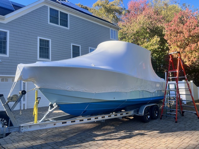 Shrink-Wrapped Cabin Cruiser
